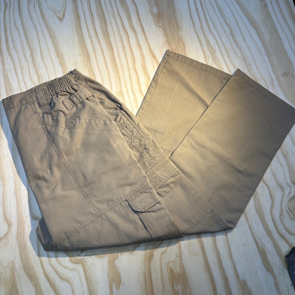 SOG Men's Style 5561 Tactical Cargo Pants Khaki Ripstop Utility Work Size 38x32